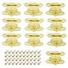 SING F LTD 10Pcs Gold Box Buckle Latch Decorative Hasp