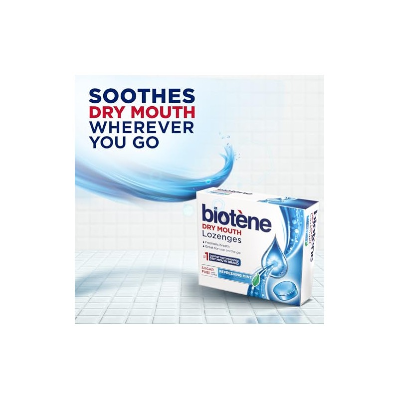 Biotene, Dry Mouth Lozenges, Refreshing Mint, 27 Count (Pack of