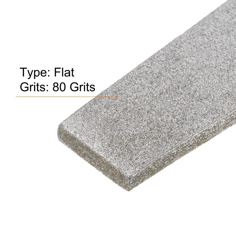 sourcing map Diamond Coated File 10 Inch 80 Grits Flat
