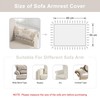 TOPLUXE Sofa Armrest Covers Set of 2, Damask Sofa Arm