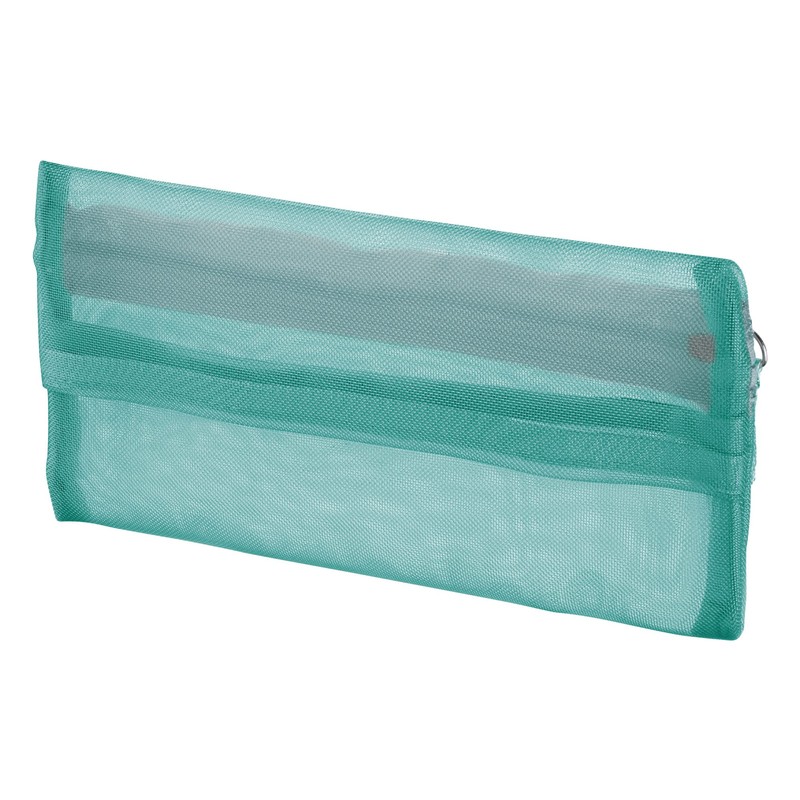 Kokuyo F-VBF280EG Pencil Case, Mesh, Lightweight, Slim, Flat, Easy to
