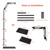 BOURDSERK Reptile Lamp Stand, Adjustable 15.7 to 74.3 In Heat