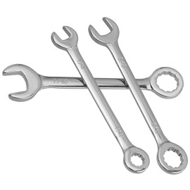 Treki 10Pcs SAE Small Wrench Set, 5/32"-7/16" Open and Box End Wrenches Dual-use Mini Combination Wrench Small Ignition Wrench Spanner Repairing Tools for Home Appliance Furniture Bike Car Repairs