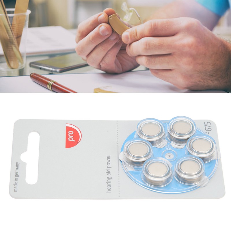 60pcs Long Lasting Power Sound Aid Batteries Zinc Air Hearing