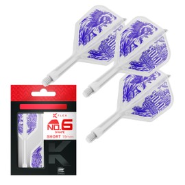 Target Japan K-Flex Solo Keita ONO No.6 KFlex Dart Flights and Shafts, Pack of 3, K Flex Player Edition Accessories, KFlex Dart Shafts, Short (19 mm)