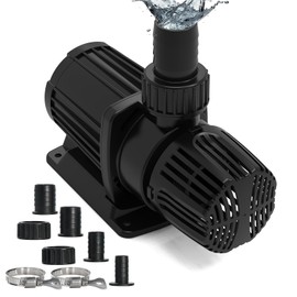 3174 GPH Submersible Water Pump, 95W Pond Pump with 21.4FT. Lift Height for Koi Pond Pool, Waterfall, Fish Tank, Aquarium, Statuary, Hydroponic, Ultra Quiet, Barrier Bag & 16.5FT Power Cord