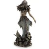 Beautiful Mermaid Rising from Sea Statue Sculpture Nautical Figurine Decor