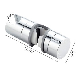 THETAG Shower Head Holder, Hand Shower Holder, 18-25 mm, Adjustable Shower Holder, Shower Holder for Hand Shower or Shower Head for Bathroom, 360° Rotatable (Grey)