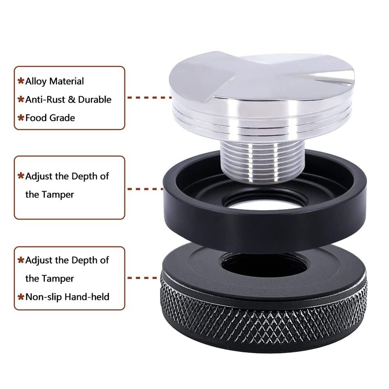 51mm Coffee Distributor & Tamper, Coffee Distributor & Hand Tamper,