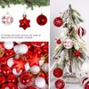 MHwan Christmas Baubles, 44pcs Beautifully Painted Baubles Christmas Tree Decorations,