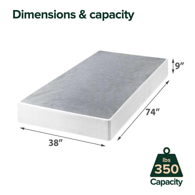 ZINUS 9 Inch Metal Smart Box Spring with Quick Assembly,