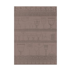 Le Jacquard Francais – Cristal – /Glasses Cloth – Poivre Gris – Pure Linen Tea Towel