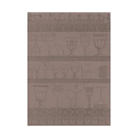 Le Jacquard Francais – Cristal – /Glasses Cloth – Poivre Gris – Pure Linen Tea Towel