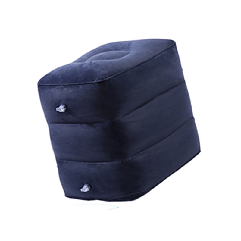 7pcs Inflatable Travel Foot Rest Pillow Height Adjustable 3 Layers