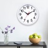 Rohioue - Reloj de pared moderno de 10 pulgadas, funciona