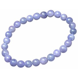 56442 Tanzanite 6mm AAA Bracelet with 6cm Inner Diameter Pouch Natural Tanzania Power Stone
