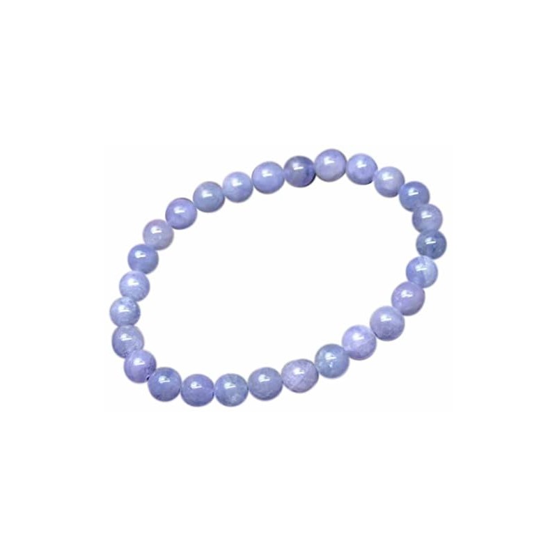 56442 Tanzanite 6mm AAA Bracelet with 6cm Inner Diameter Pouch