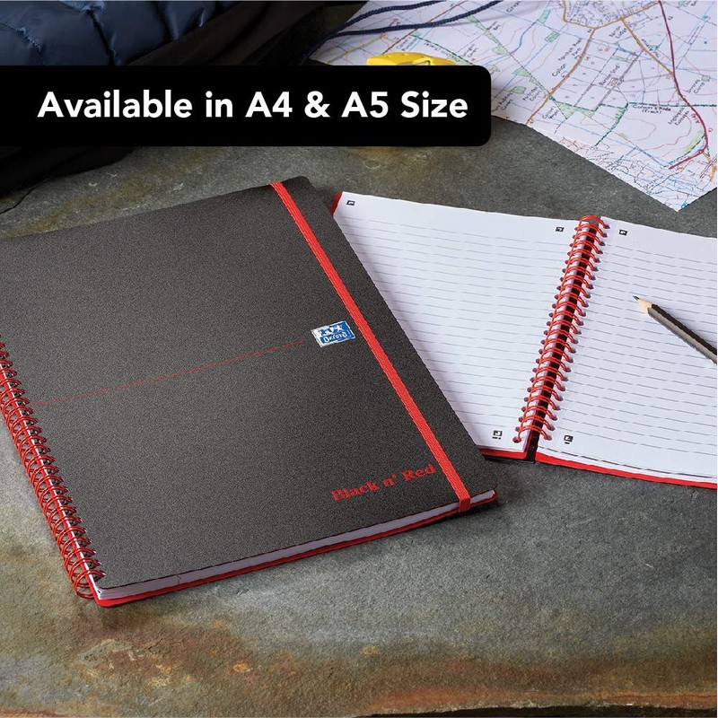 Black n' Red Wirebound Polypropylene A4 Book