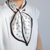 GIMIRO Satin Silk Scarf 148 x 13.5 cm Tie Double