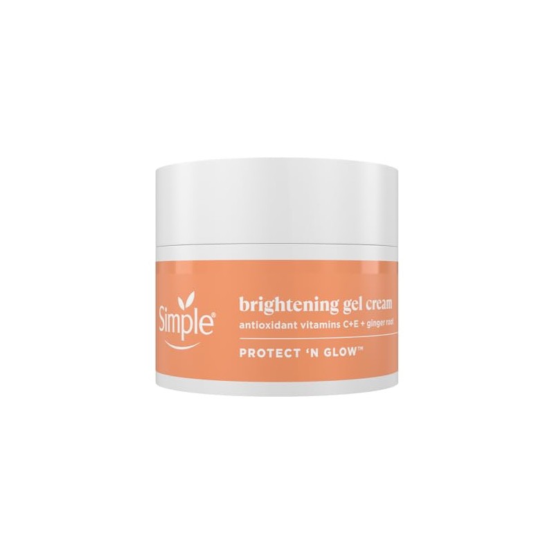 Simple Protect and Glow Brightening Gel Face Cream Hidratante Facial