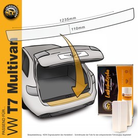 Lackschutzshop - Paint Protection Film Suitable for VW T7 Multivan (Type ST from Year of Manufacture 2020) - Film Bumper Protection, Scratch Protection with Installation Tool Squeegee - Transparent