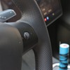MEWANT Hand Stitched Smooth Perforated Faux Leather Steering Wheel Cover