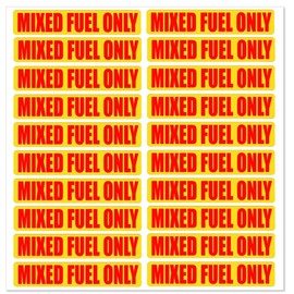JLM MARINE - 20 calcomanías mixtas solo para combustible para aceite, gas, camiones, barcos, etiquetas de coche, 3.25 x 0.75 pulgadas