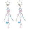 Beebeecraft 1 Box 2Pcs Star Keychain Resin Star Keyring Tassel
