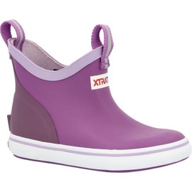 Little Kids Ankle Deck Boot, Purple, Size 7(M)