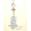 Rear View Mirror Car Accessory/Ornament Silvery Country Western Cowboy Boot
