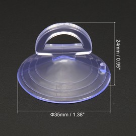 TA-VIGOR Suction Cups, 24mm Car Windshield Sunshade Cup Suckers for Window, Kitchen, Bathroom, 6 pcs