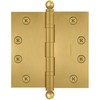 Finsbury Hardware 4.5 Inch Brass Ball Bearing Door Hinges, 4.5