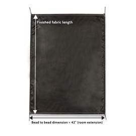 Carefree Universal RV Slideout Awning Fabric Replacement (200" x 162") - Cut to Fit Length, Standard RV Slide Room Extension Awning with FLXguard Protection for Pop Out Room (Black)