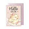 WBdesignz Baby Card for Birth with Envelope in Pastel -