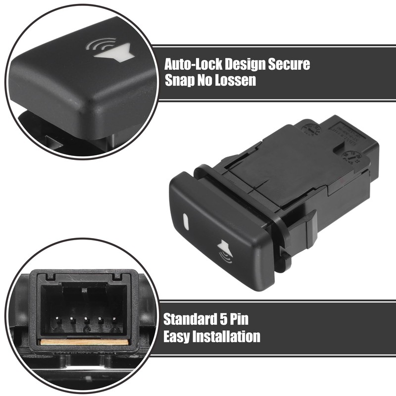 X AUTOHAUX 1 Pcs Hole Expansion Port Switch Horn Switch