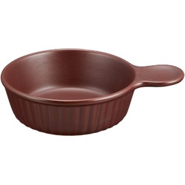 Reddish Brown One-Handed Ajillo Ajillo Pot, Diameter 5.9 inches (15 cm), Direct Fire OK, Made in Japan, Mino Ware