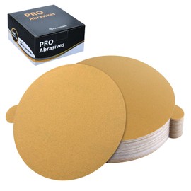SPEEDWOX 50PCS 5" Gold PSA Sanding Discs 400 Grit Self Adhesive Stickyback Sandpaper Discs for DA Sander Gold PSA Sanding Discs for Sanding Automotive Car Painting Woodworking Wood Metal