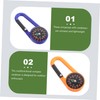 Outanaya Lightweight Carabiner Compass Buckle Mini Outdoor Compass for Hiking