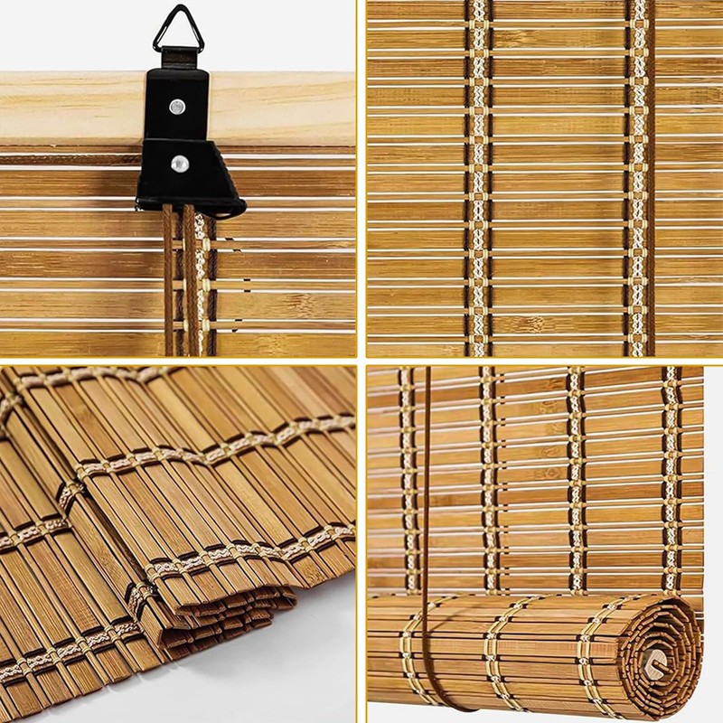 IMSGVIFO 23x72 Inch Bamboo Blinds for Interior Windows, UV Protection