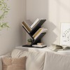 Tajsoon Tree Bookshelf 3 Tier Book Shelves Storage Organizer, Desktop