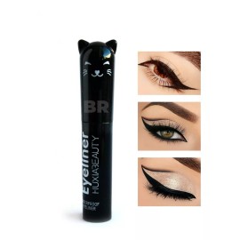 Huxia Beauty Delineador Negro Indeleble Plumon Contra Agua Larga Duración