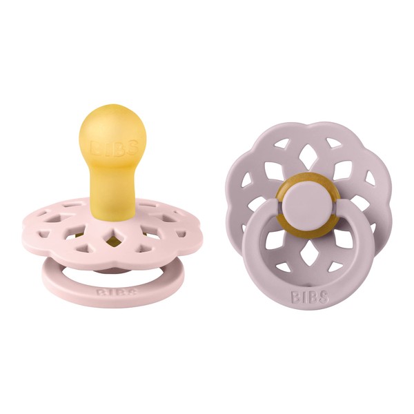 BIBS Boheme Soother 2-Pack. BPA Free. Round Nipple, Size 1