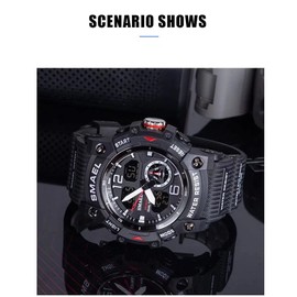 SMAEL Men's Watches Military Outdoor Waterproof Sports Wrist Watch Date Multi Function LED Alarm Stopwatch, Digital Watches for Mens