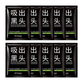 10 Pzs Mascarilla Nasal Para Puntos Negros Y Espinillas Con Carbon Activo Tipo De Piel Grasa Bioaqua                                                  