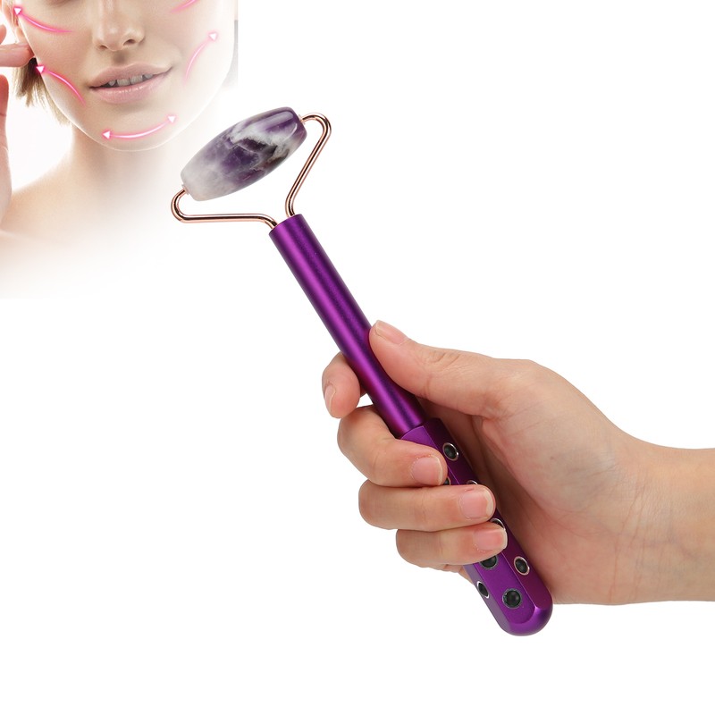 Germanium Stone Facial Massage Roller 2 in 1 Facial Skincare