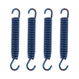 4 Pieces 75mm Motorcycle Exhaust Springs Stainless Steel for Motorcycles and ATVs Blue