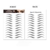 2 Sheets/22 Pairs 4D Hair-Like Waterproof Eyebrow Tattoos Stickers Eyebrow