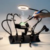 Magnetic Helping Hands Soldering Third Hand, PCB Circuit Board Holder