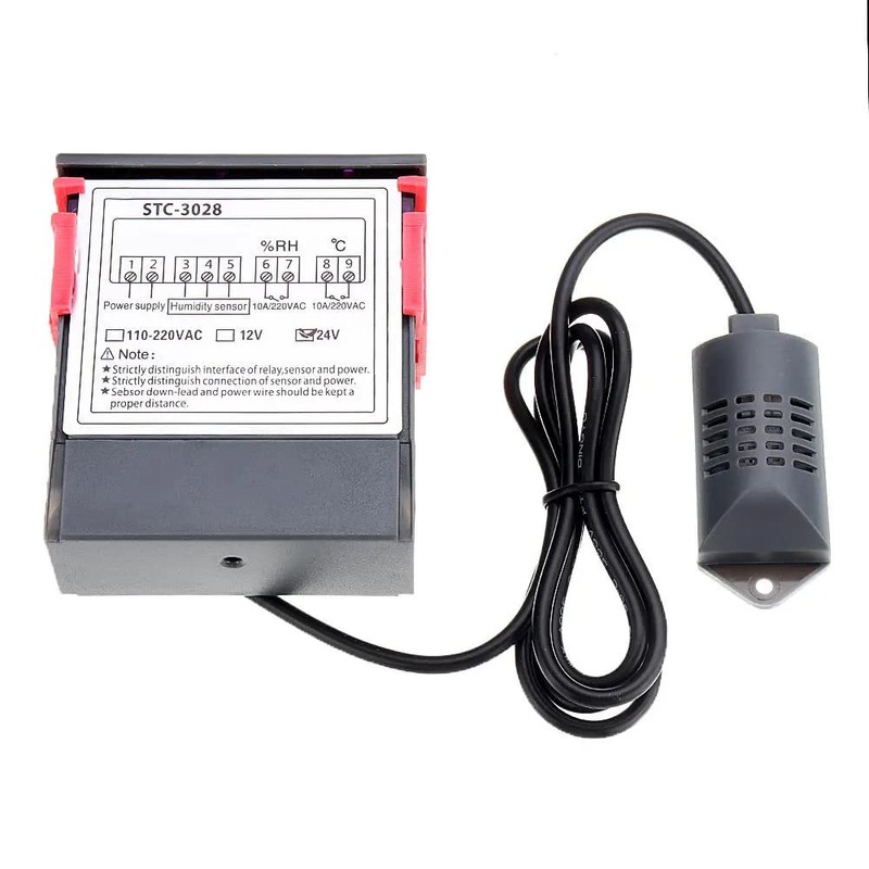 DollaTek Temperature Humidity Controller 220 V 2 Relays STC-3028 with