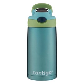 Contigo Kids Straw Stainless Steel Water Bottle with AUTOSPOUT Lid 13oz Ocean